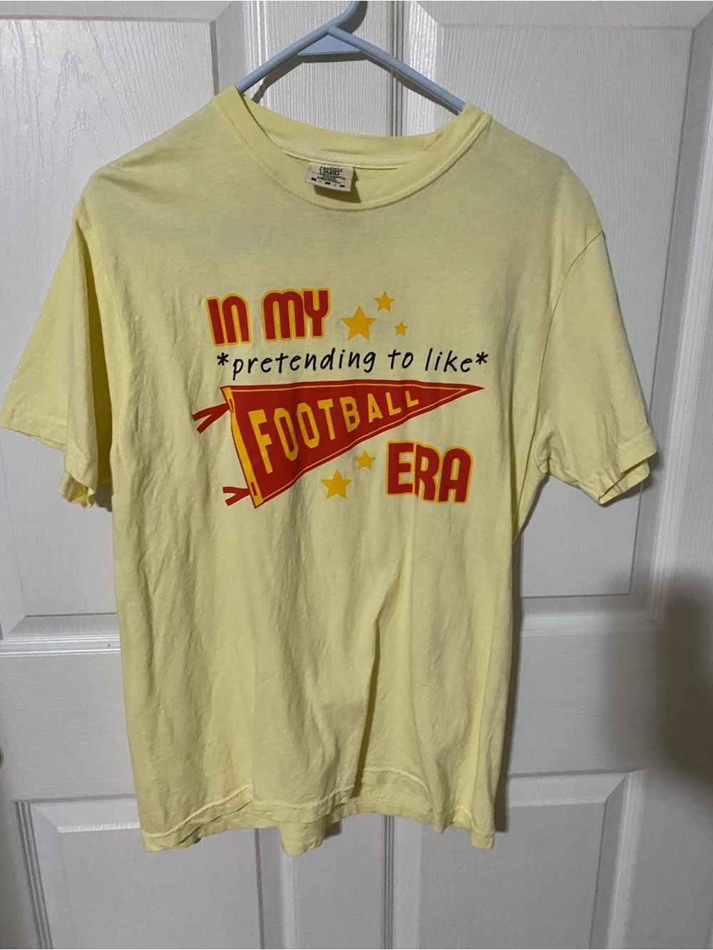 Yellow 'In My Football Era' Graphic Tee
